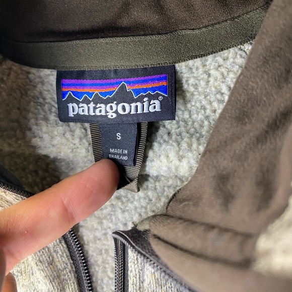 Patagonia 1/4 zip fleece- men’s small (brown/tan - Picture 8 of 14